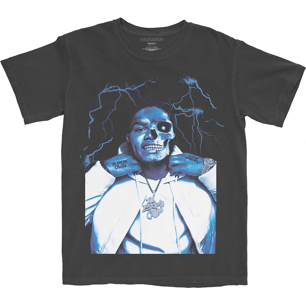 NoCap - Half Skele Heren Tshirt - Zwart